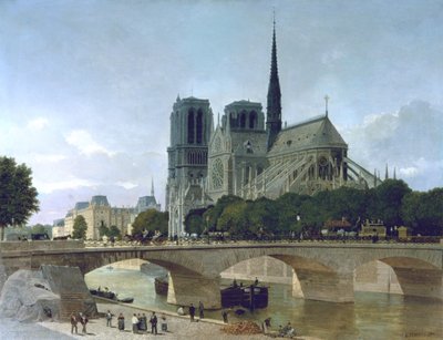 Notre Dame, Parijs, 1884 door Felix Benoist